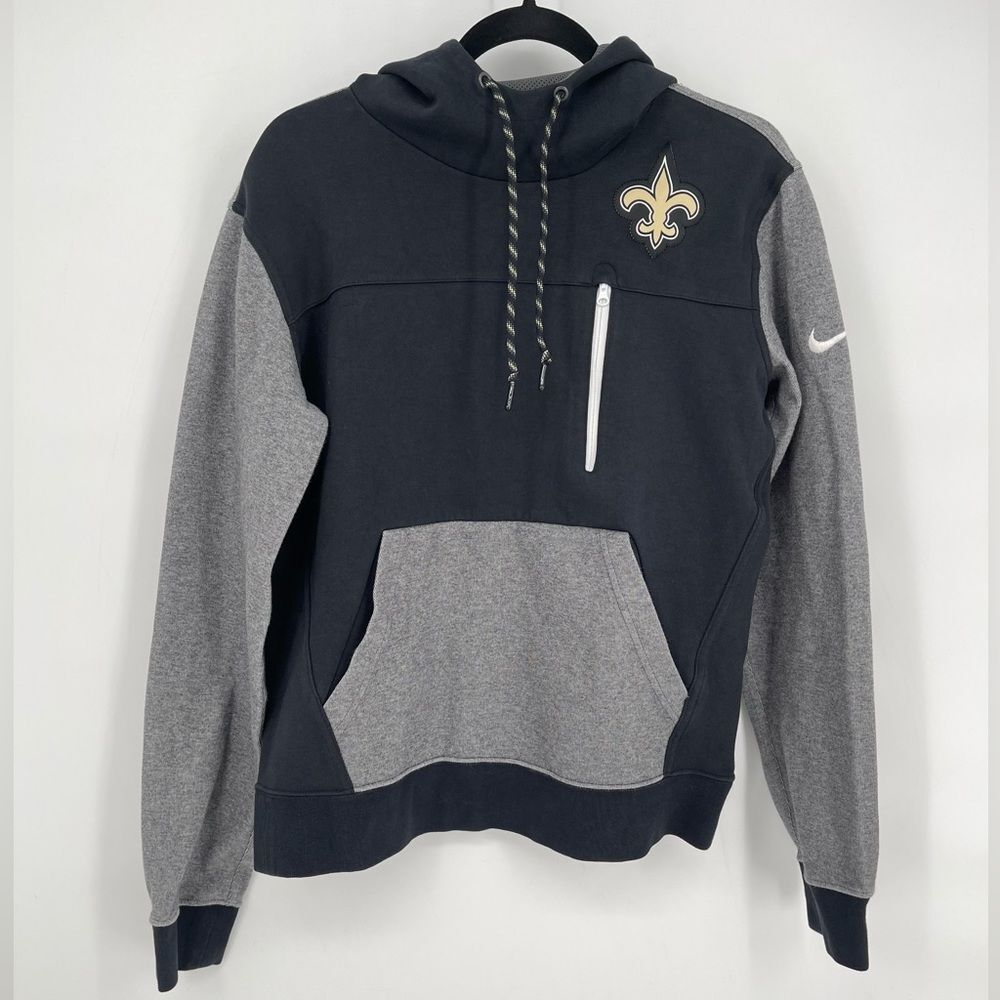 Nike NFL Saints AV-15 2.0 Slim Fit Pullover Hoodie Men's size M EUC